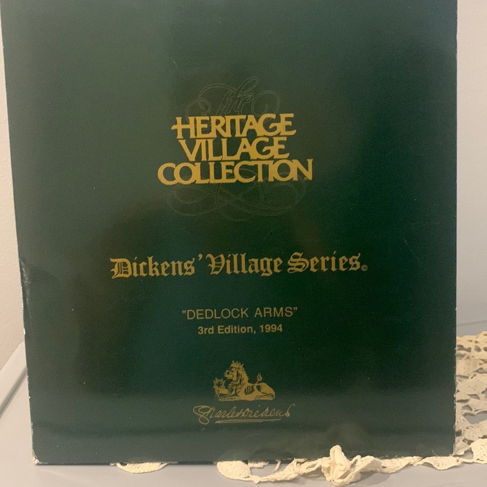 Dept 56 Heritage Dickens' Village Dedlock Arms 3rd Edition 1994